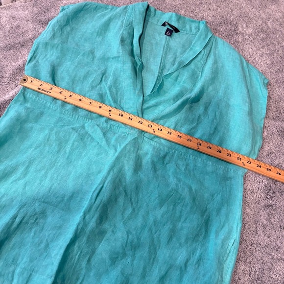 Lands‎ End Linen Tunic Top Oversized Large Beachy Lagenlook Sustainable 19343x - Picture 13 of 13